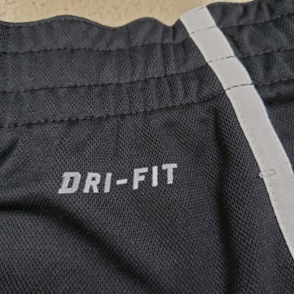 Nike Tech Pants Large Black White Track Fleece Zip Ankle Athletic Basketball Gym - Picture 9 of 14